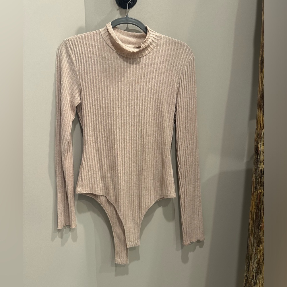 Altar’d State high neck tan bodysuit